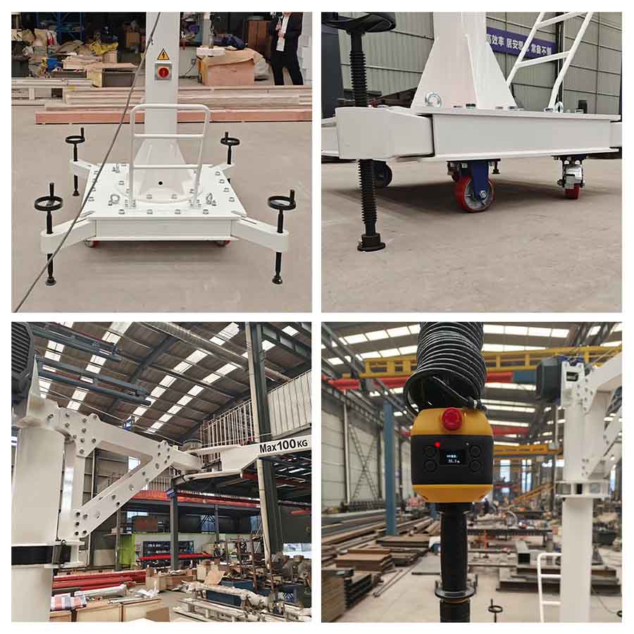 Portable Articulated Jib Crane Structural Components Portable Articulated Jib Crane Structural Components